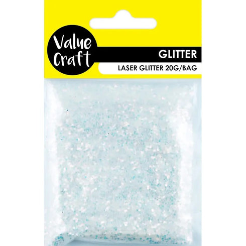 White Laser Craft Glitter